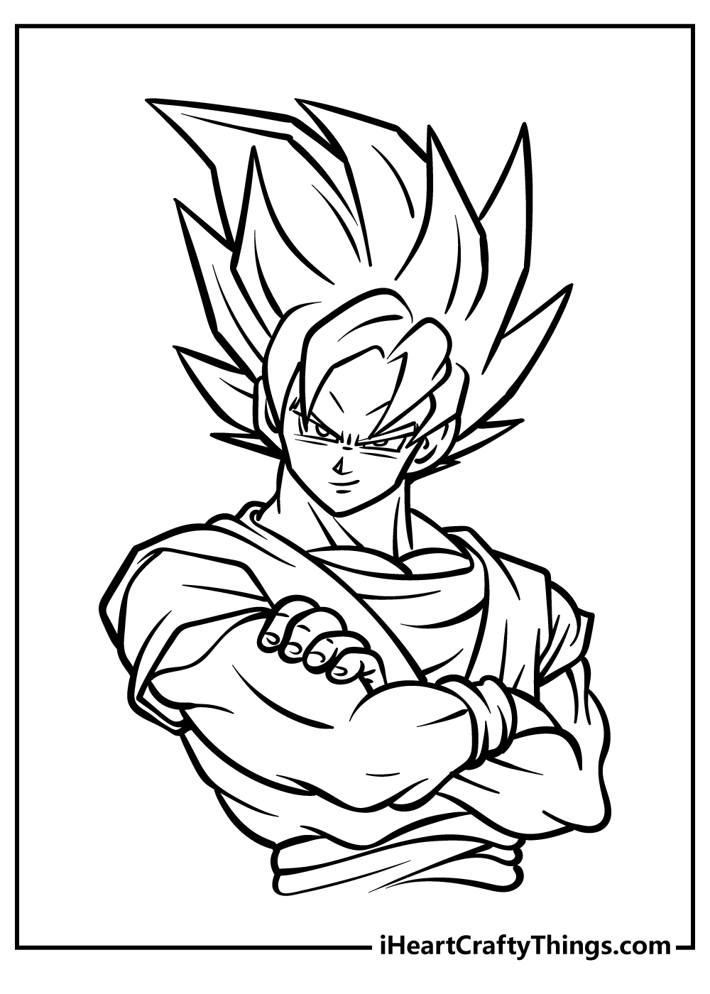 goku super saiyan 1 coloring pages