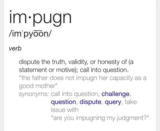 impugn definition