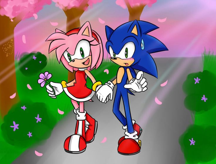 sonic y amy rose