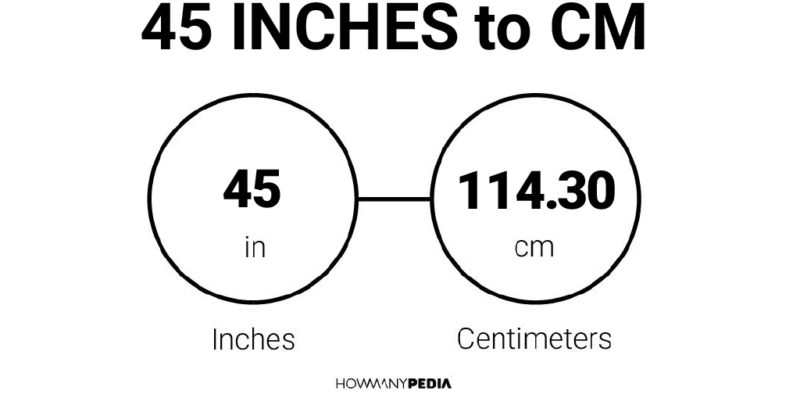 convert 45 inches to centimeters