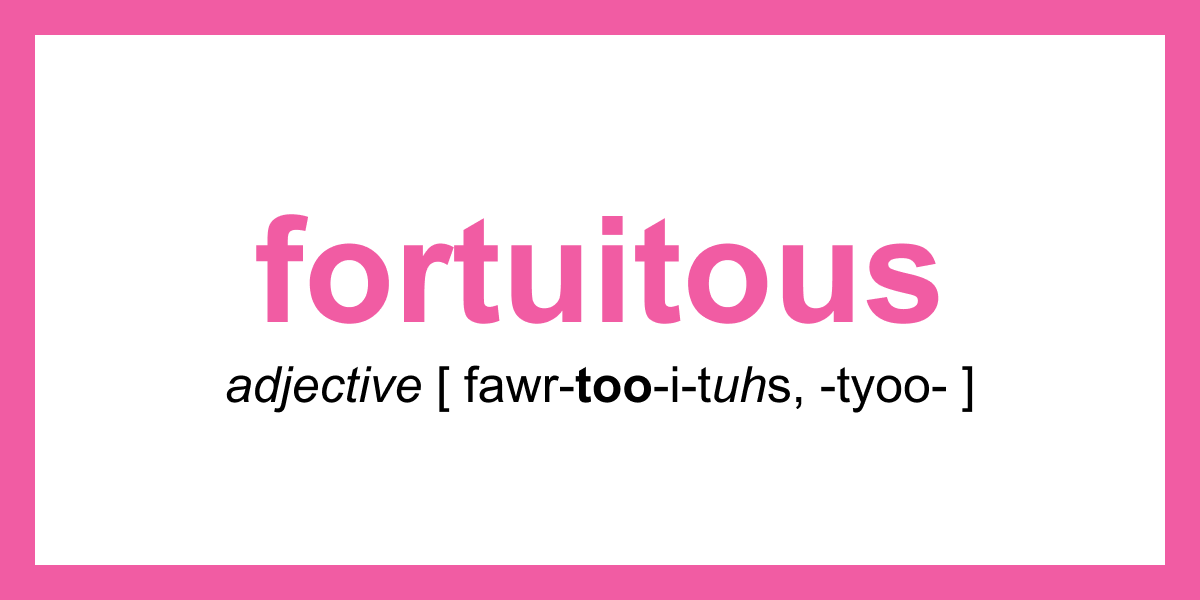 fortuitous thesaurus