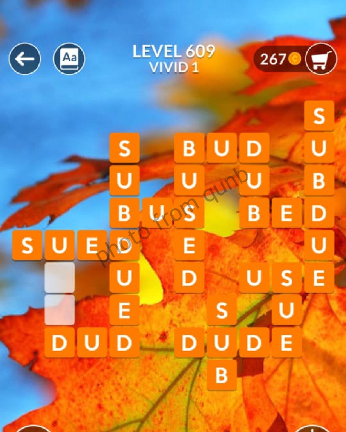 wordscapes puzzle 609