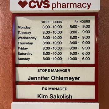 what time does cvs close