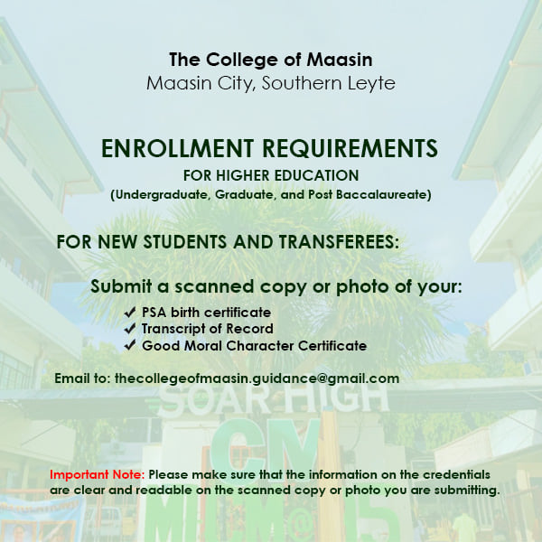 college of maasin contact number