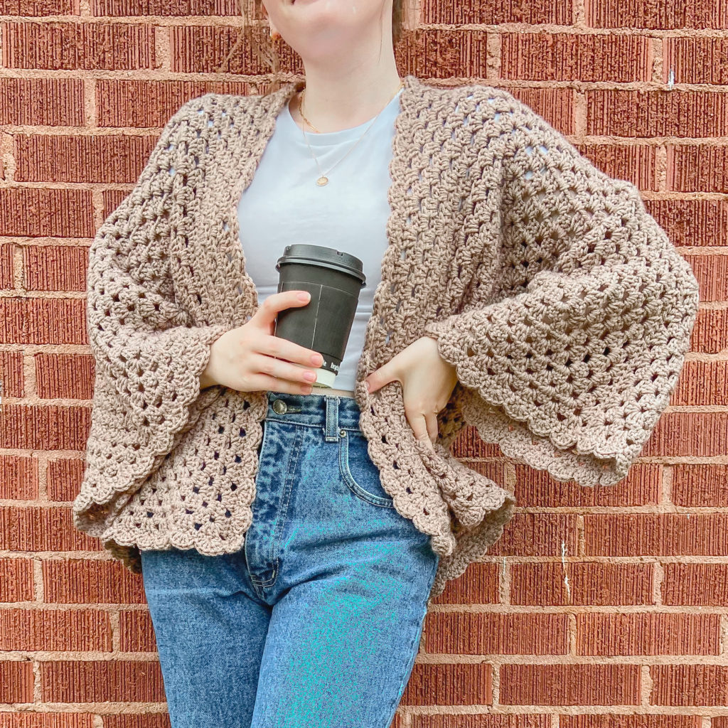 how to crochet a hexagon cardigan