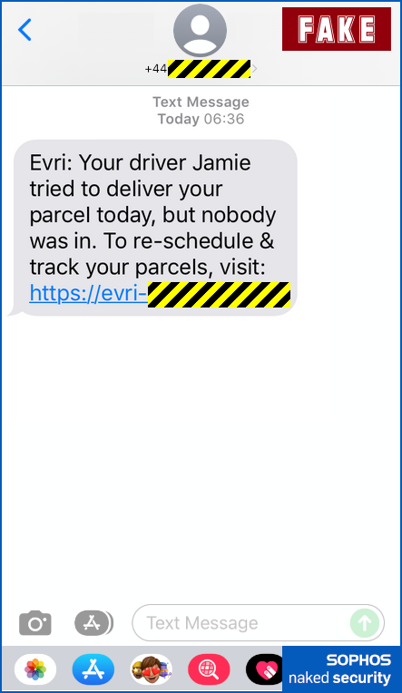 evri text message scam