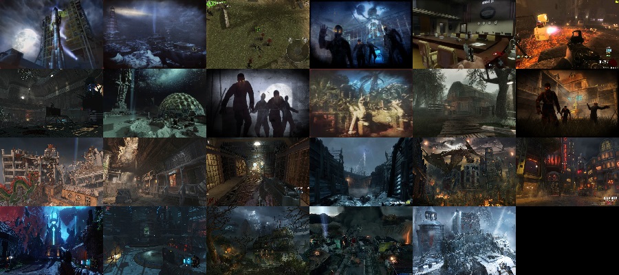 every cod zombies map