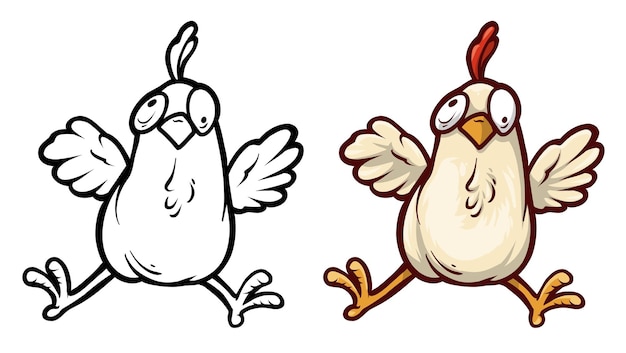 funny chicken drawings