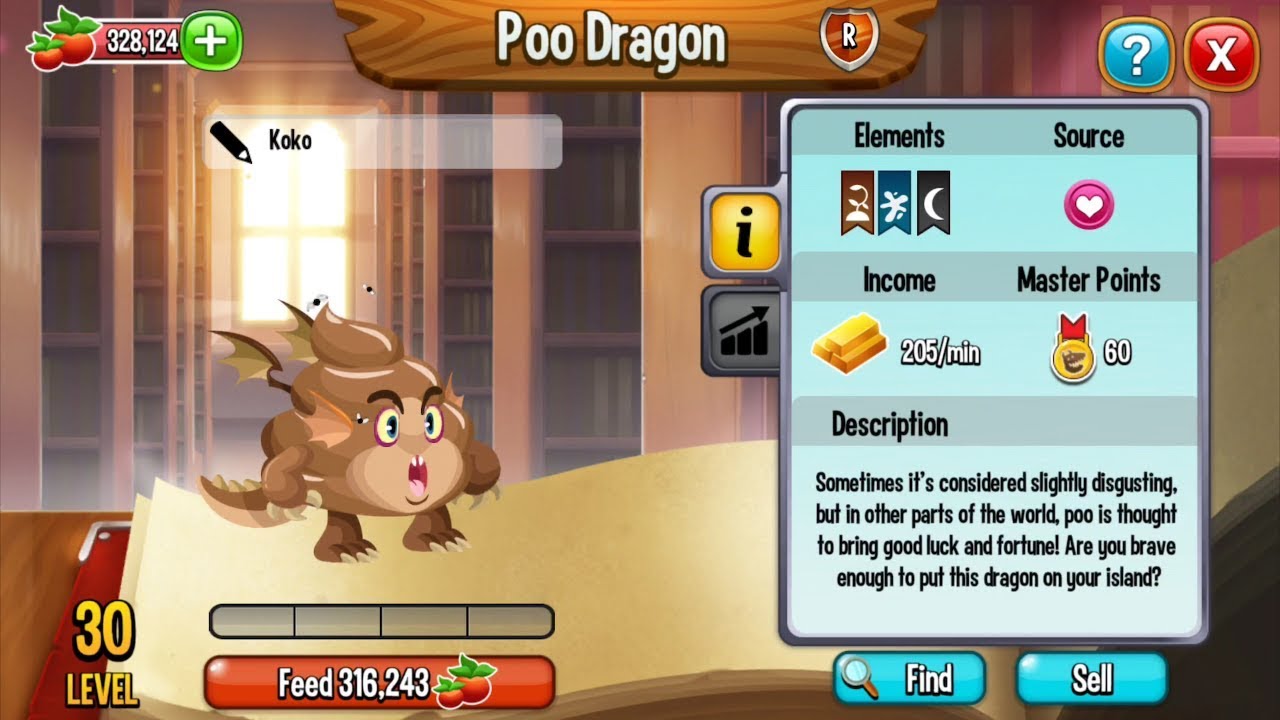 how to breed poo dragon