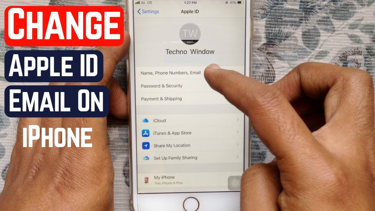 how to change email address on apple id