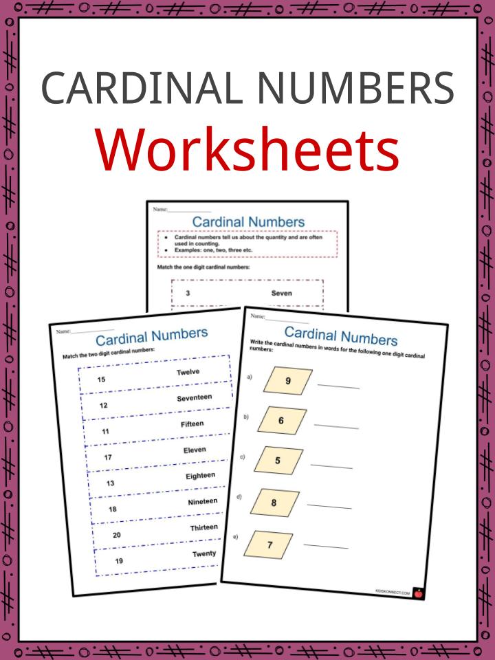 cardinal numbers worksheet