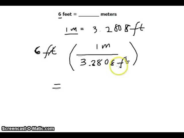 6 foot 1 in metres