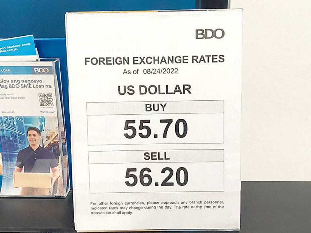 dollar to peso philippines today