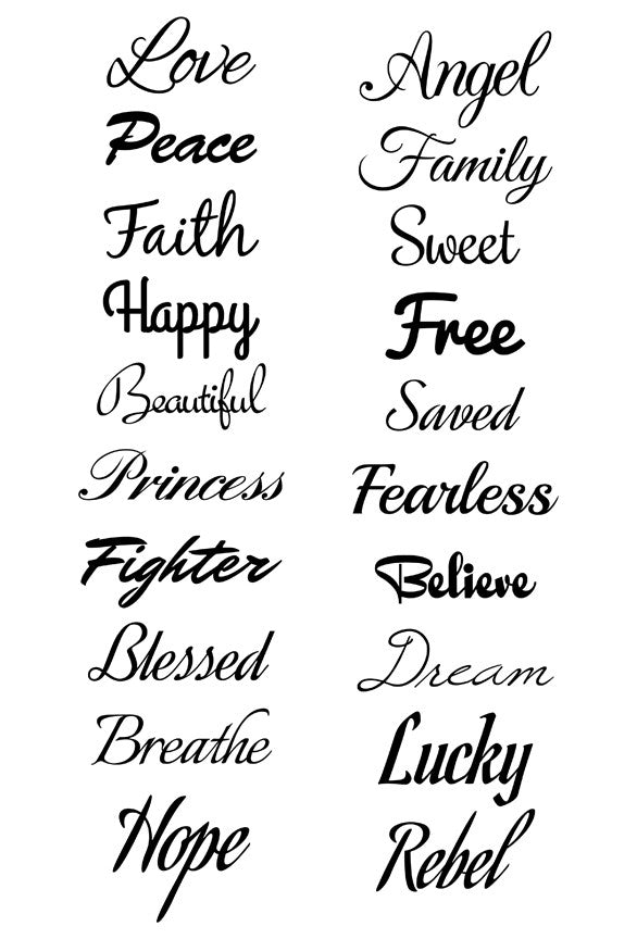 tattoo lettering fonts