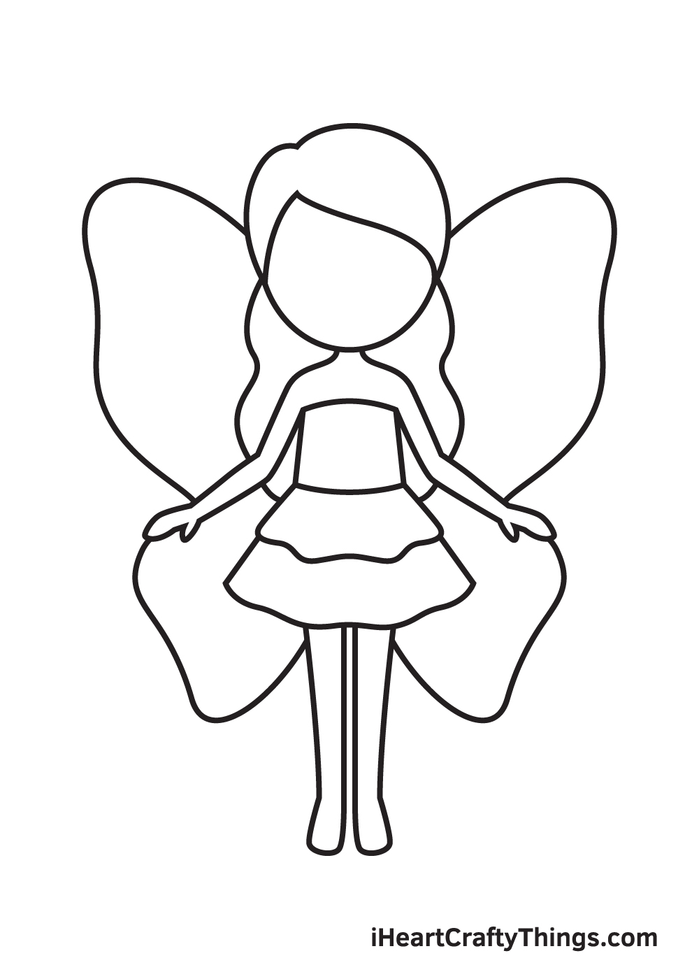 fairy easy drawing