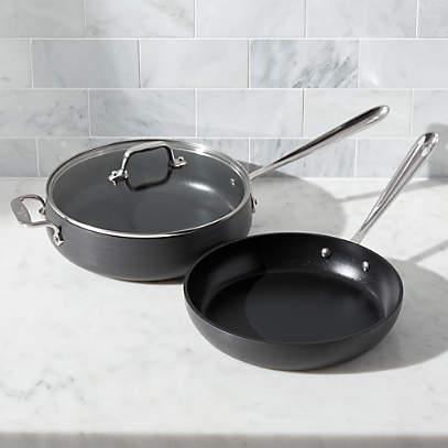 all-clad hard-anodized fry pan 3 piece set