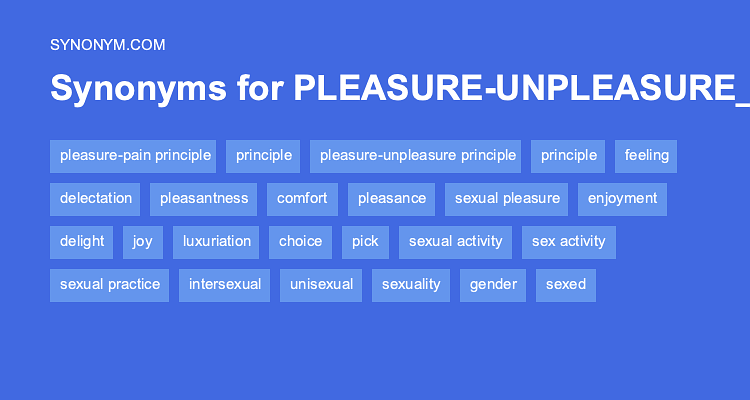 pleasure thesaurus