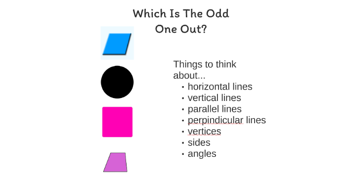 odd one out circle triangle square hexagon