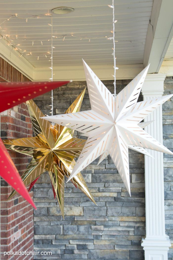 hanging christmas stars