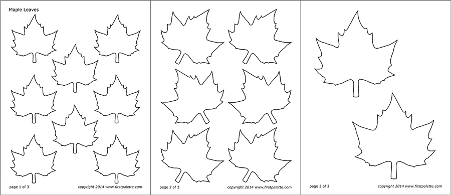 printable leaves