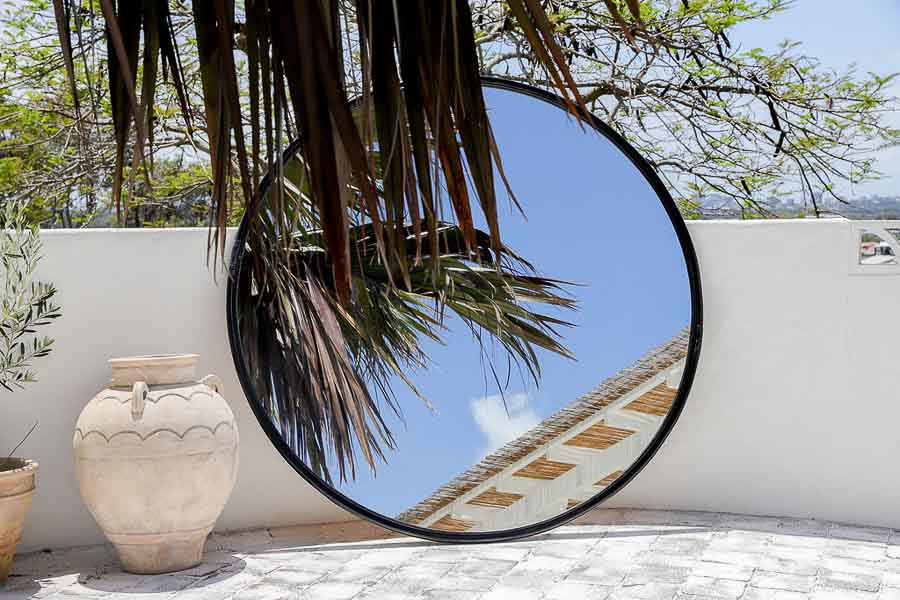 extra large round mirror 200cm