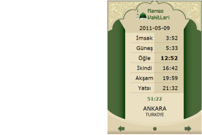 ankara ezan vakitleri indir