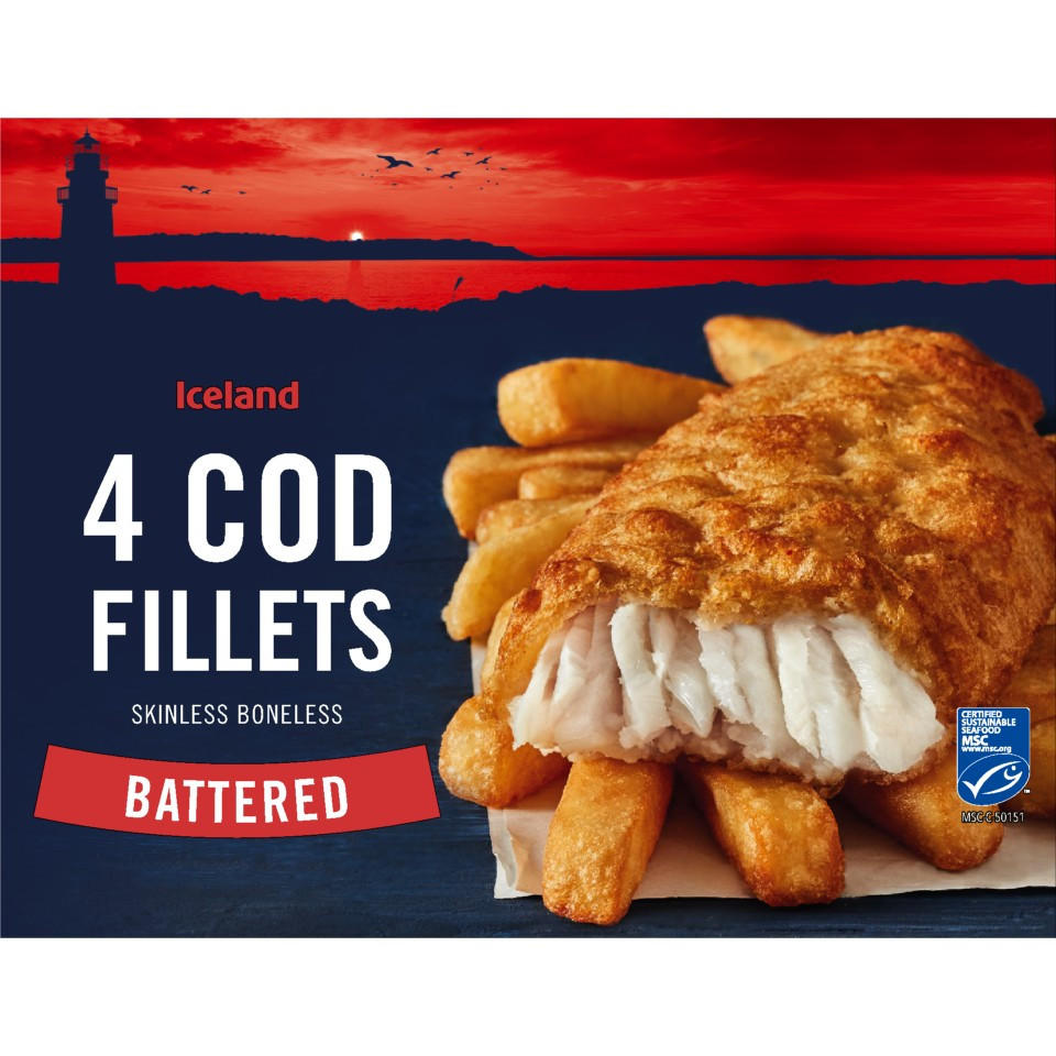 iceland frozen cod fillets