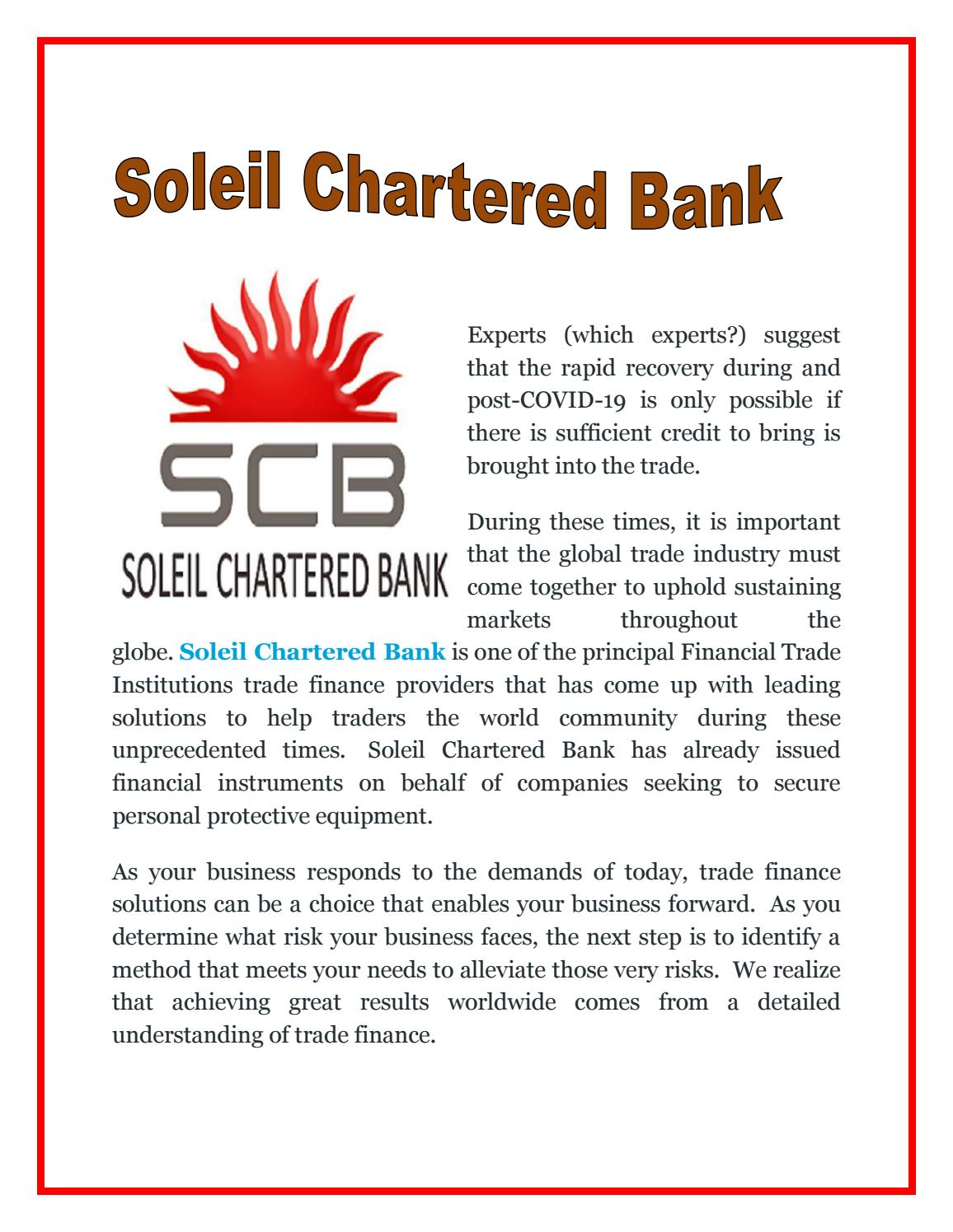 soleil chartered bank net worth