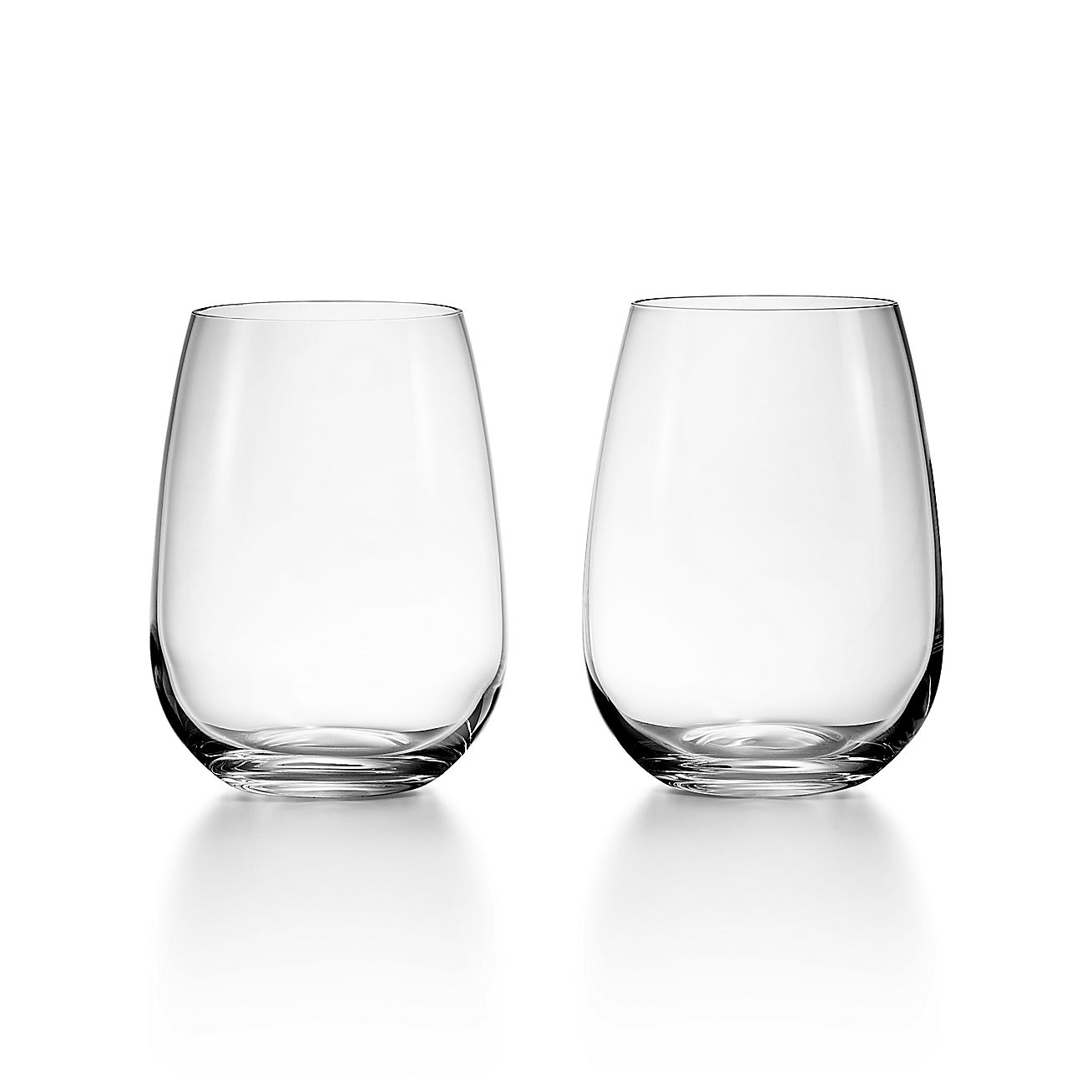 tiffany stemless wine glasses