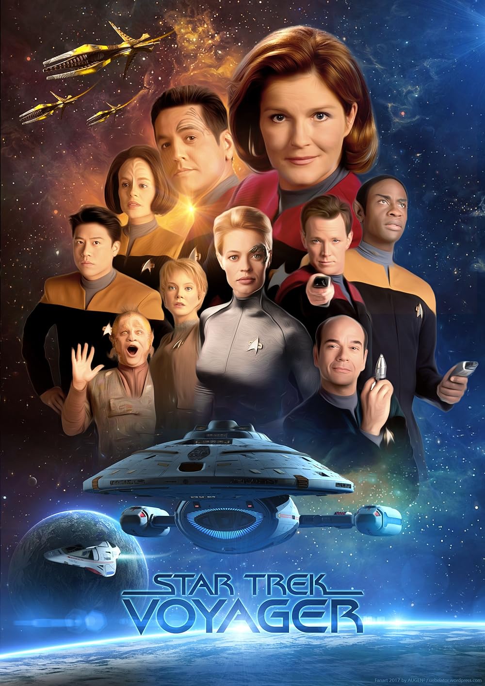 how many seasons in star trek voyager