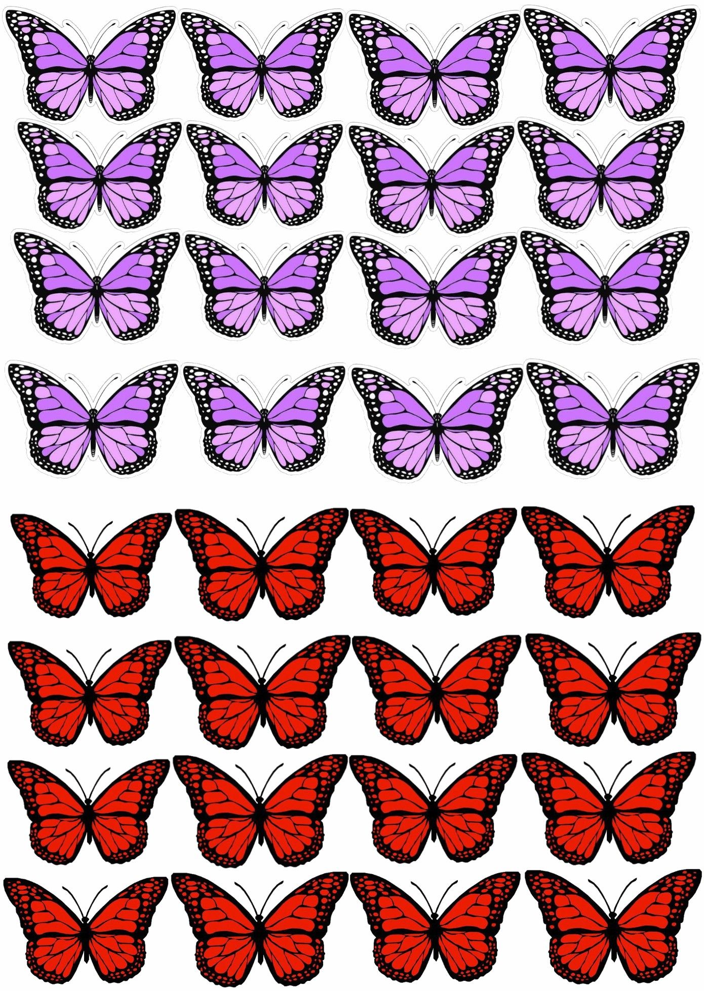 plantillas mariposas para imprimir