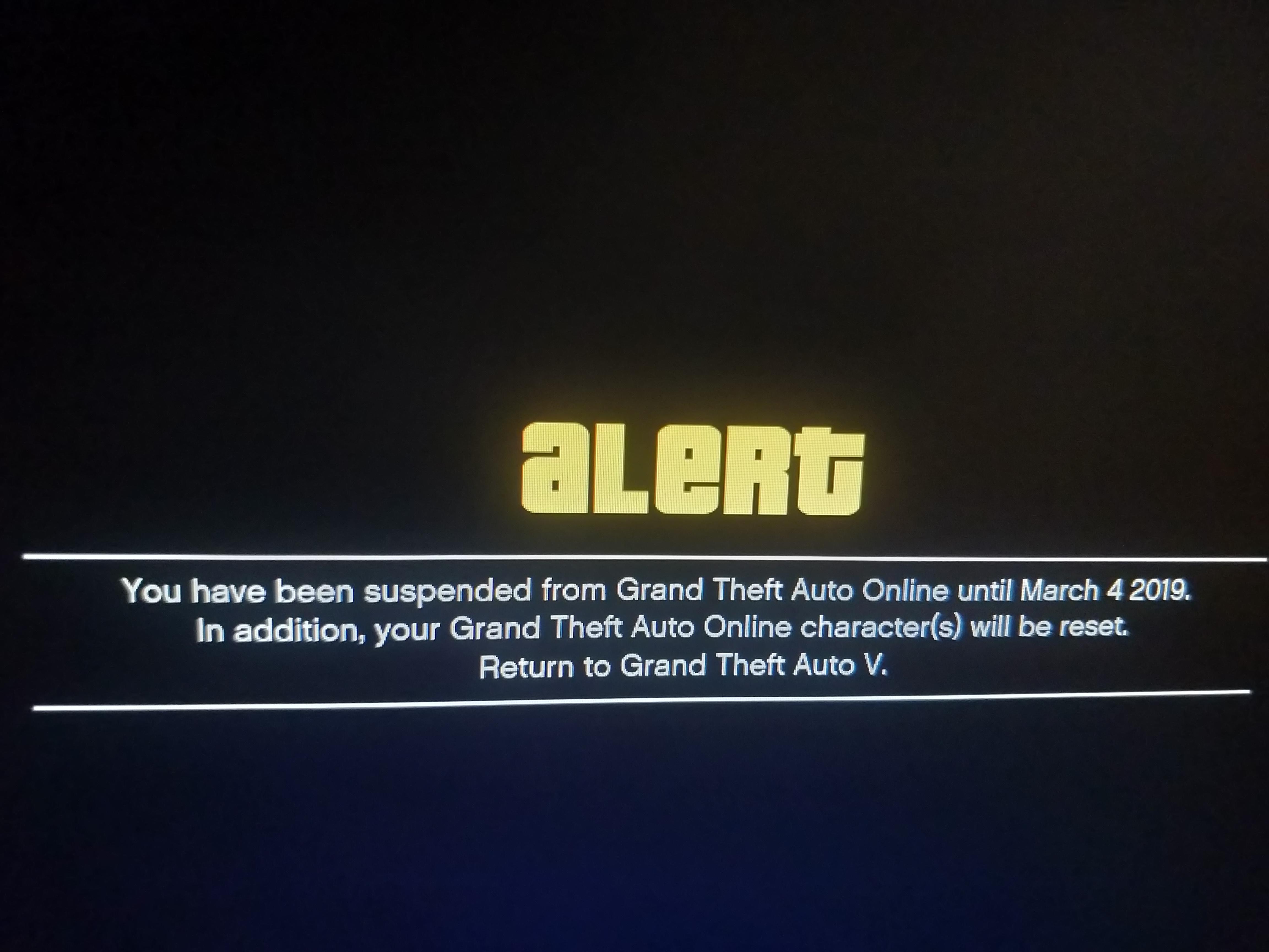 how to know if you got banned on gta