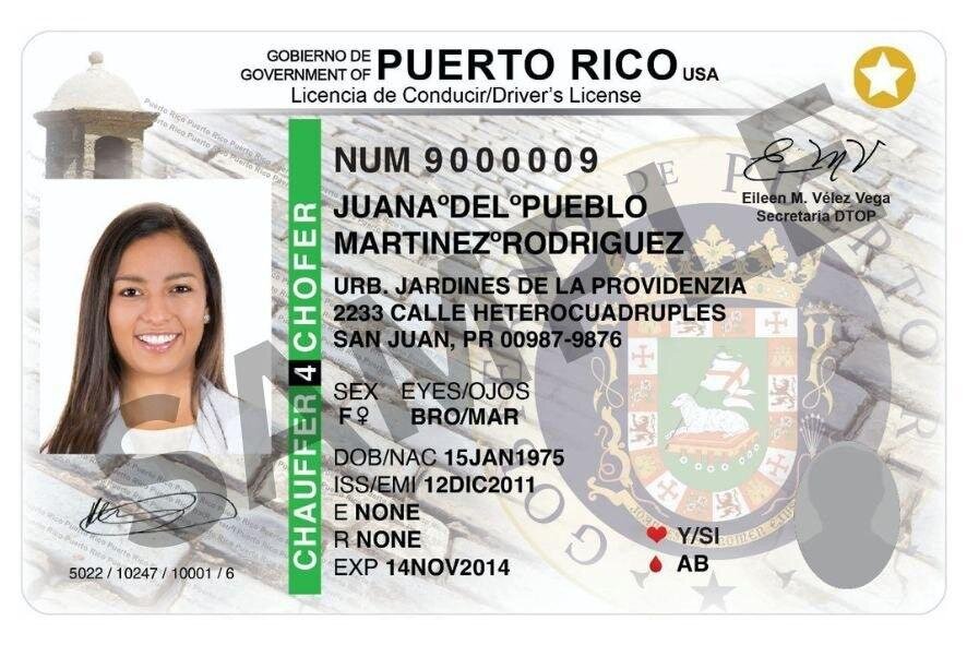 puerto rico drivers license