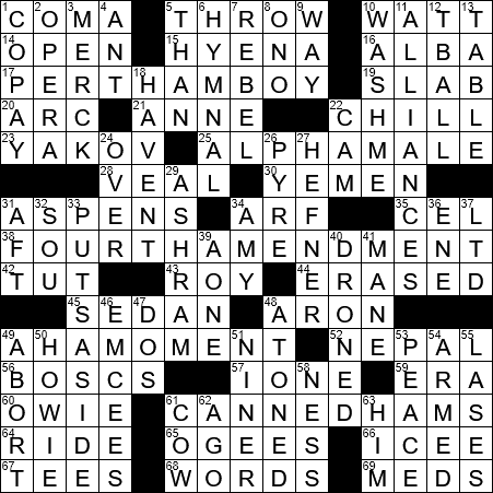 crossword clue loosen