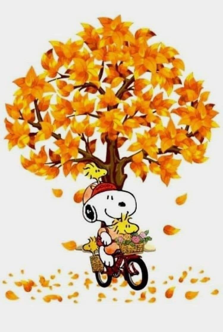 snoopy otoño