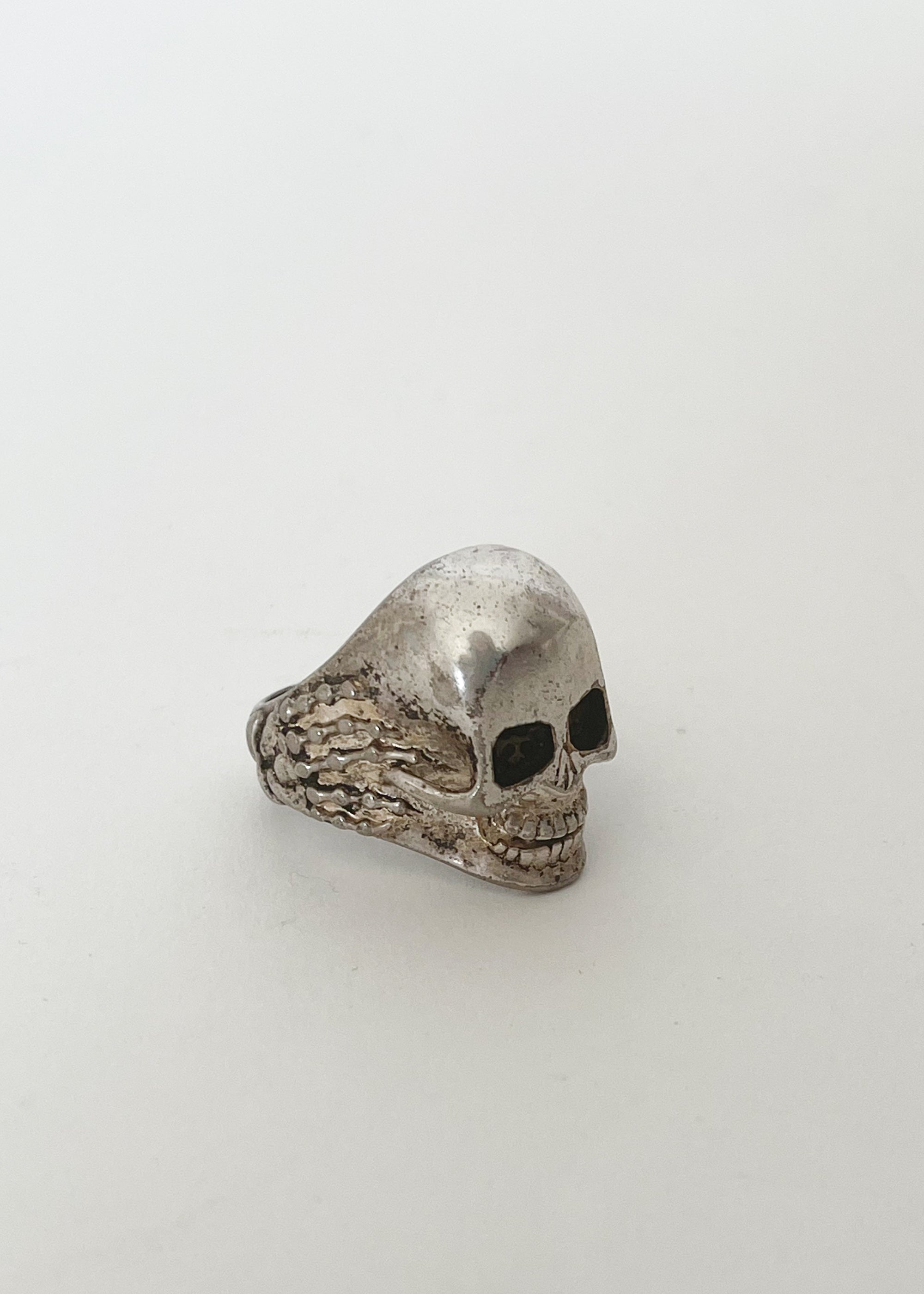 antique skull ring