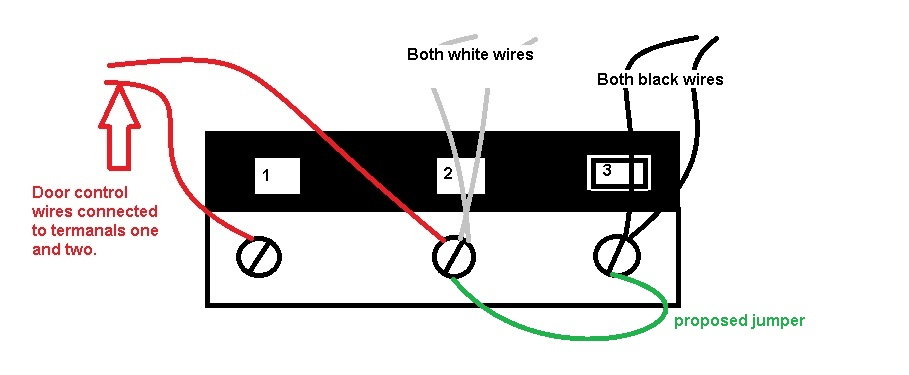 craftsman garage door opener sensor wiring diagram