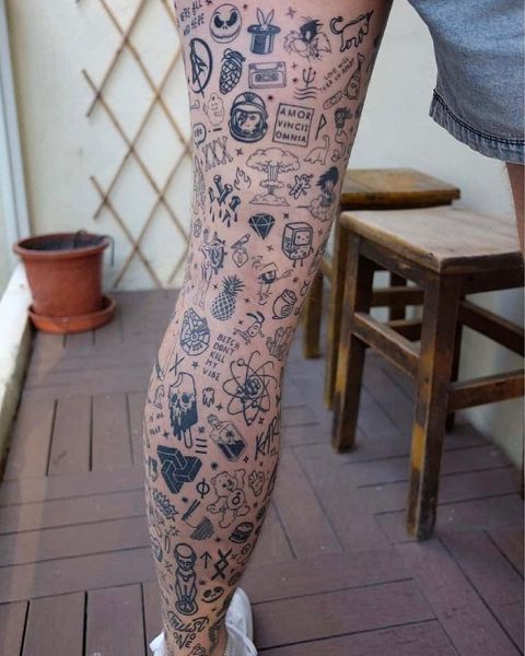 patchwork tattoos