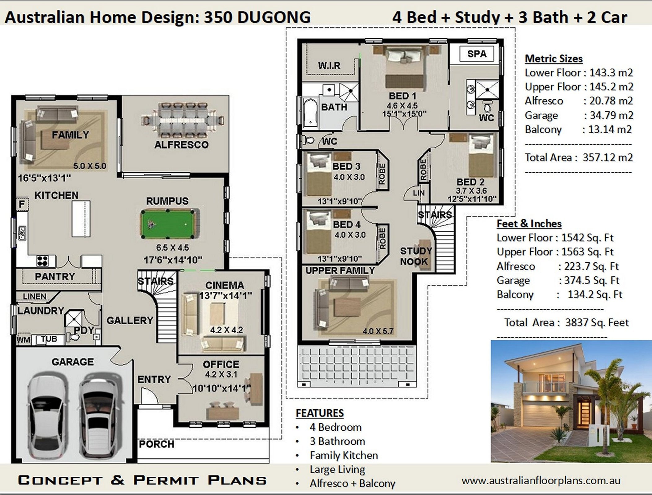 2 floor house blueprints