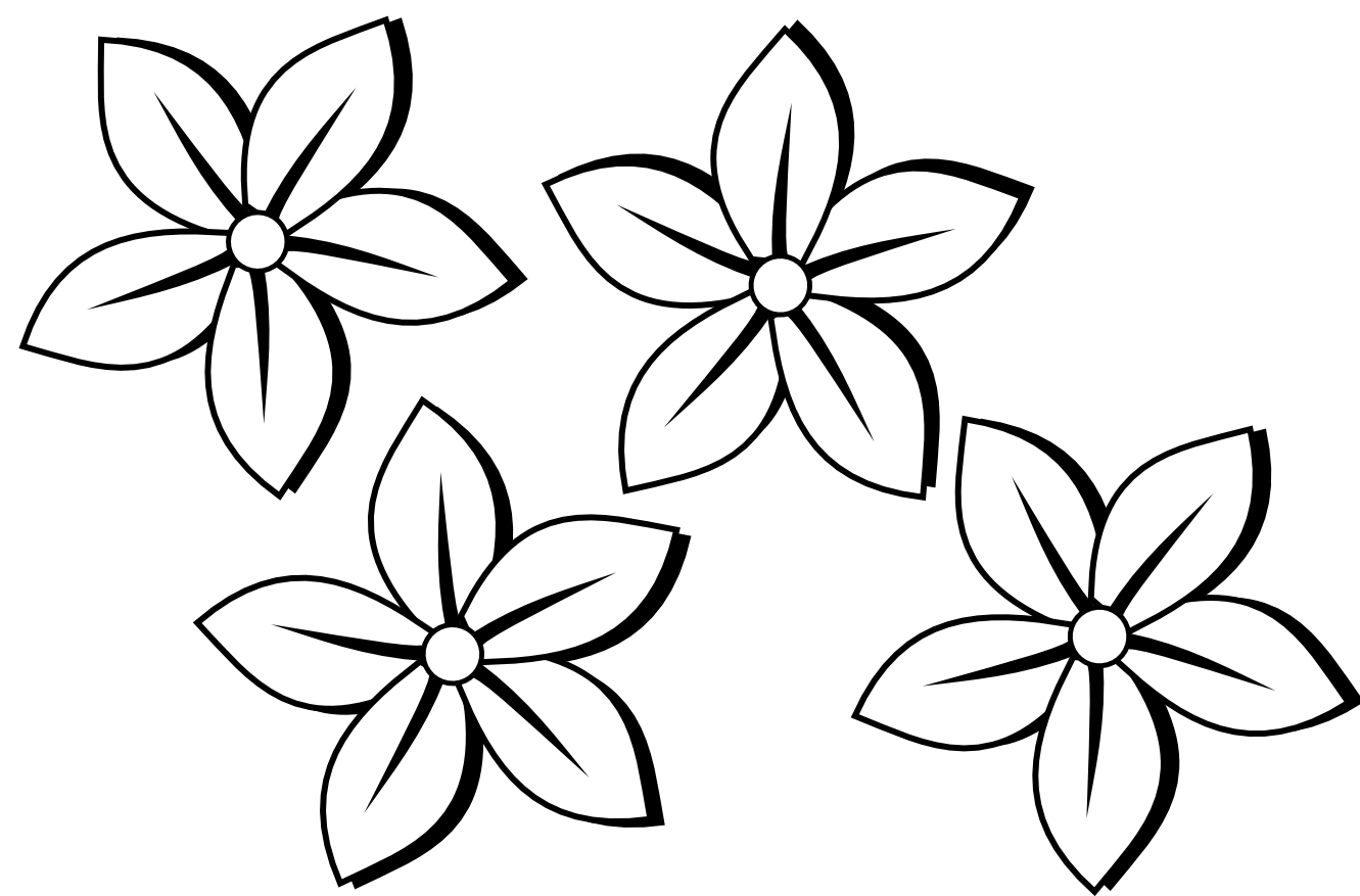 flower drawing clipart