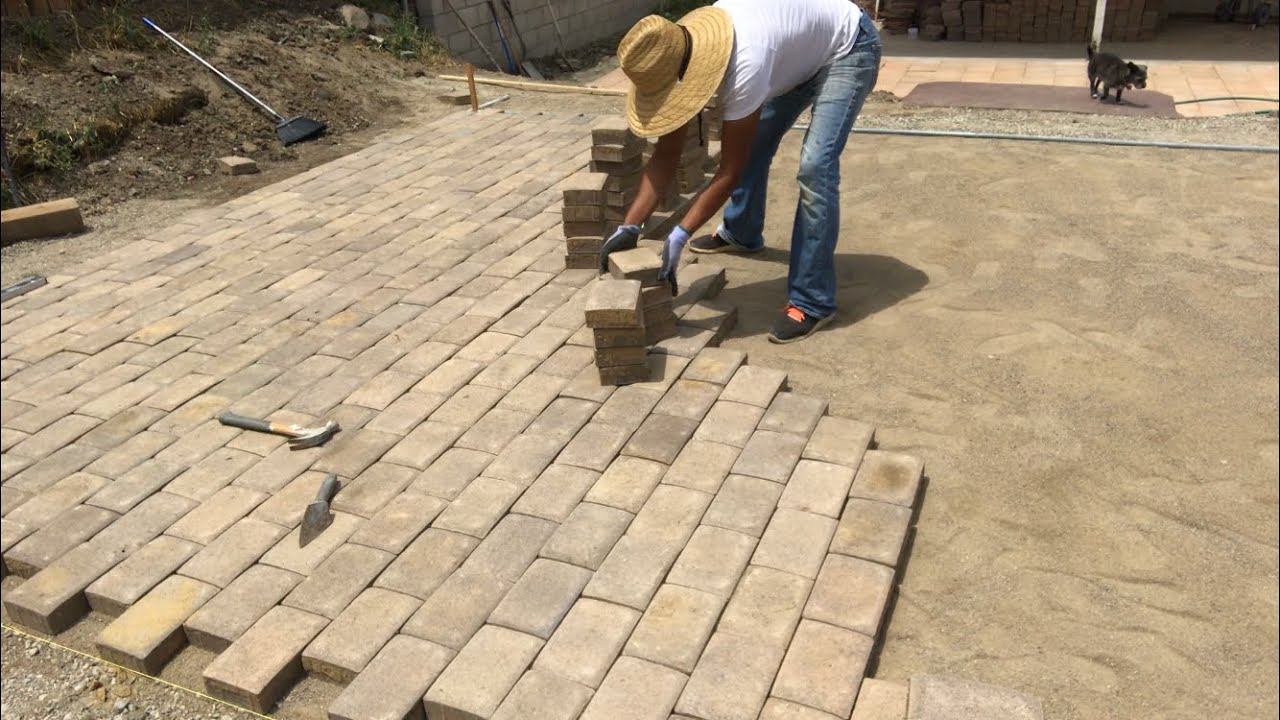 como instalar pavers