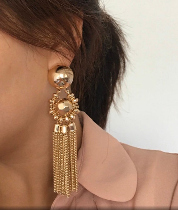 clip on earrings tassel