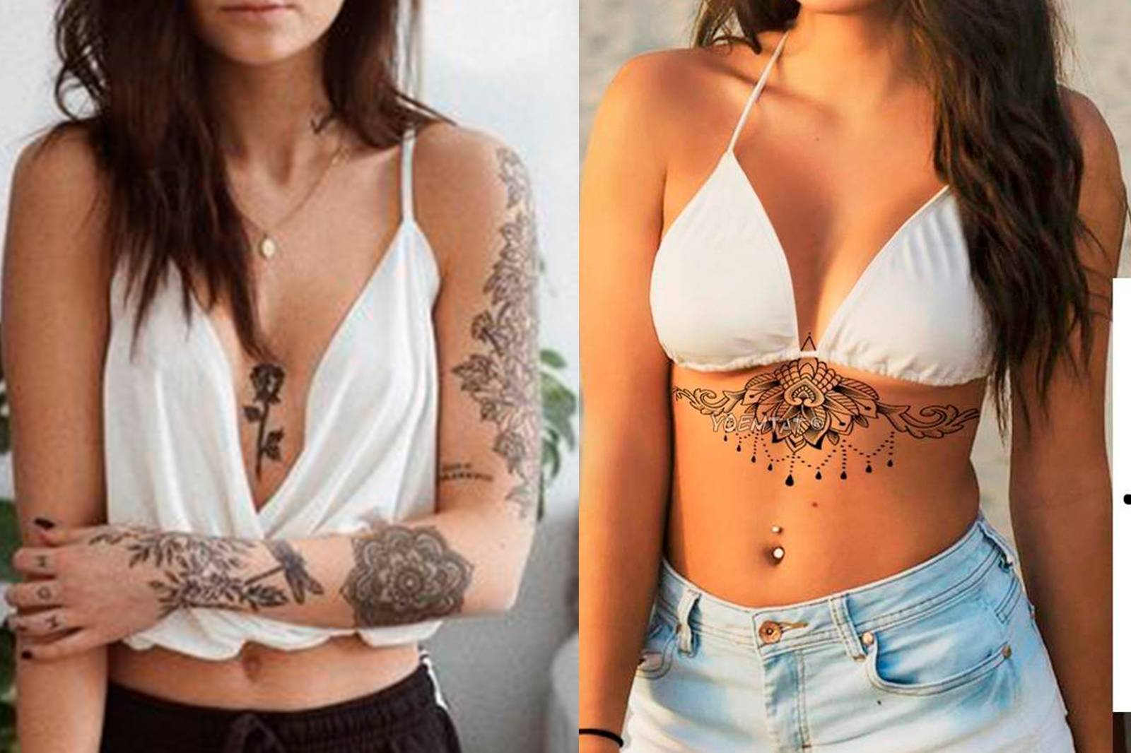 tatuajes mujer pecho