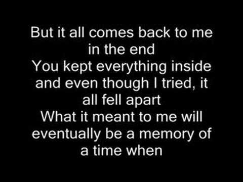 in the end lyrics