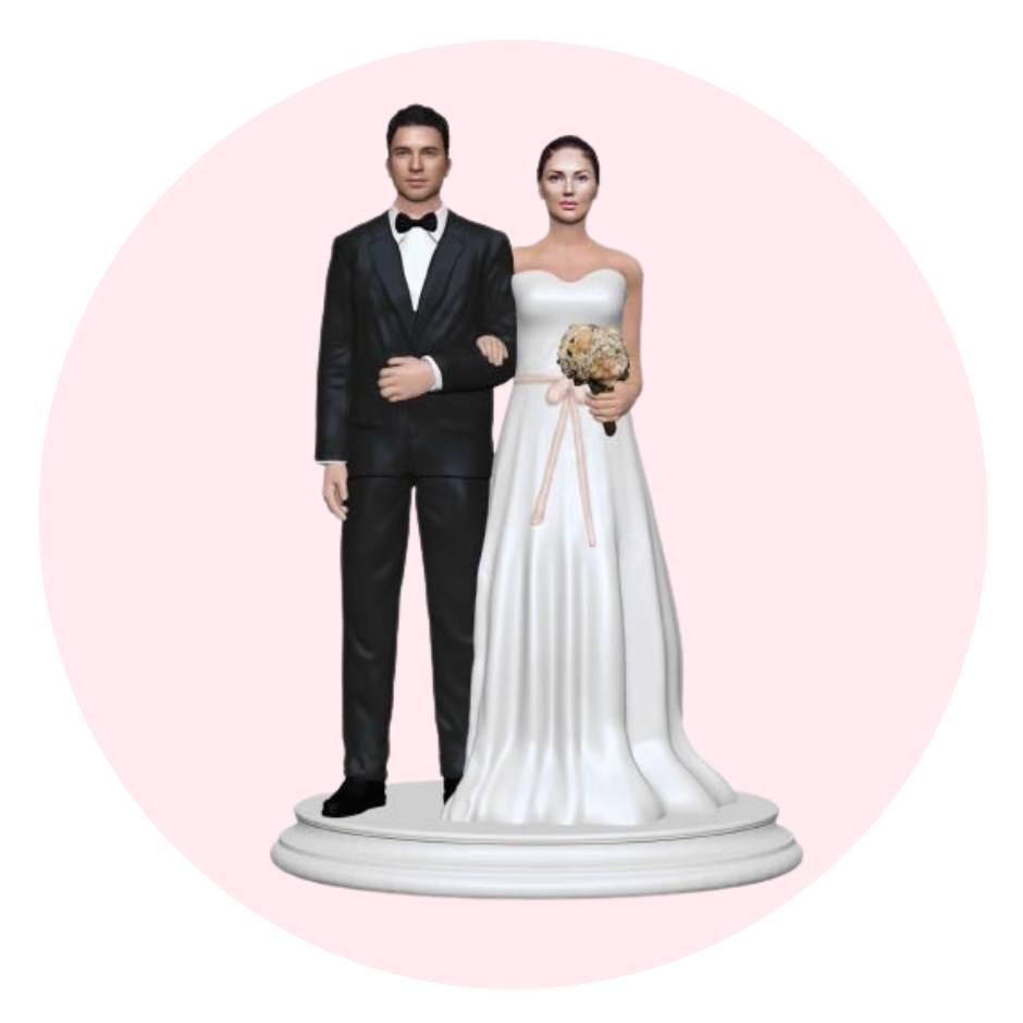 bride and groom wedding cake toppers customized