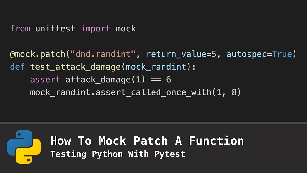 python mock patch