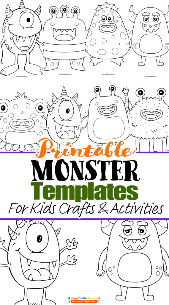 monster template printable