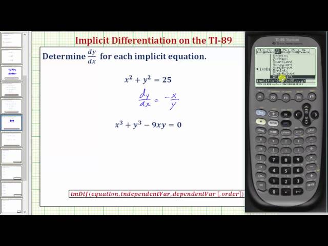 implicit differentiation calculator