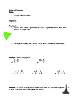 ratio and proportion worksheet with answers pdf
