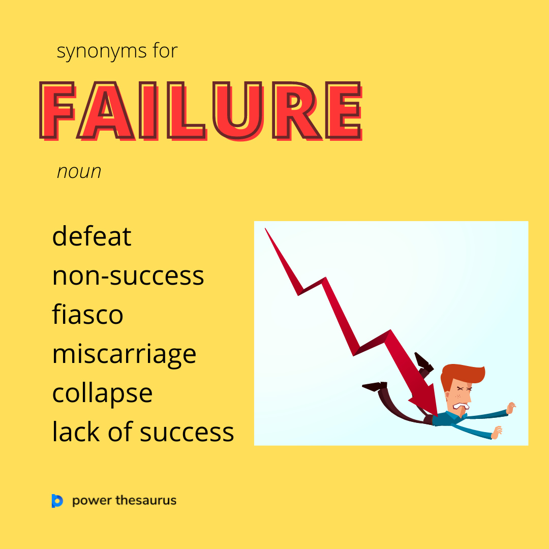 another word for failure